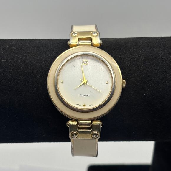 Gold & Cream Charming Charlie Quartz Watch - Picture 2 of 5